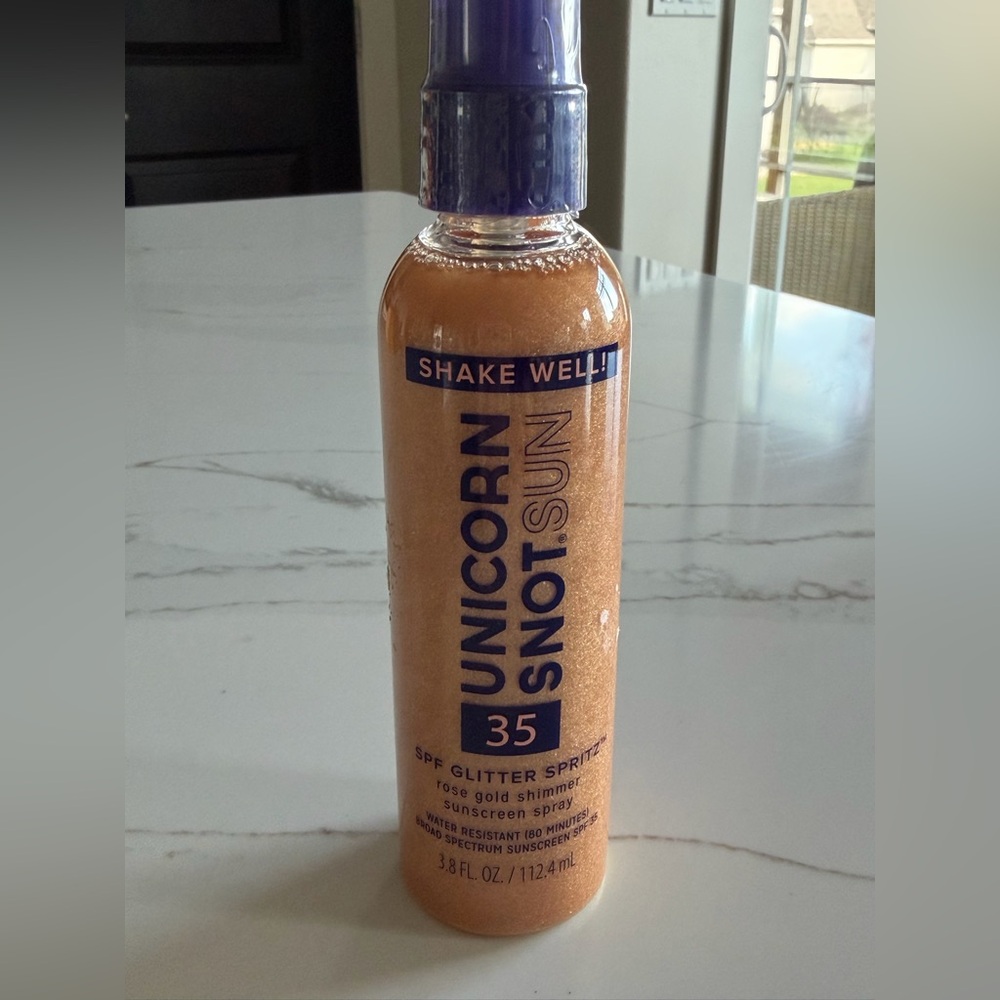 Unicorn Snot SPF 35 Sunscreen glitter spritz